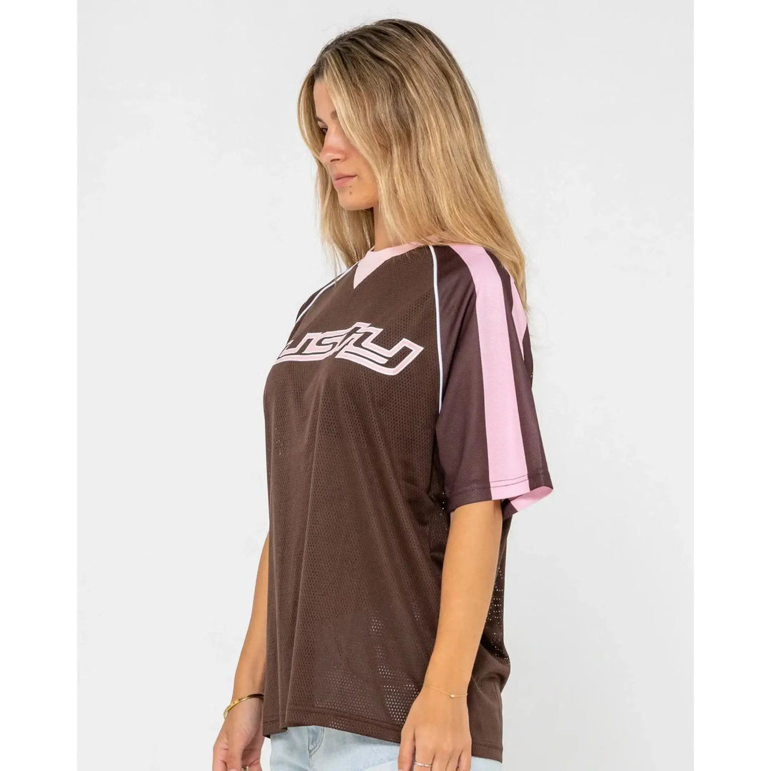 Rusty Naples Mesh Oversize Sports Jersey 