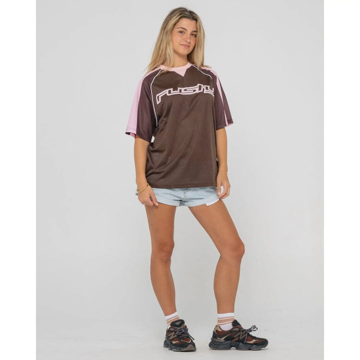 Rusty Naples Mesh Oversize Sports Jersey 