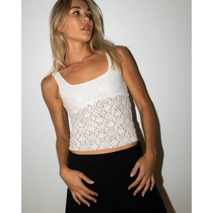 Rusty Olivia Sheer Knit Top 