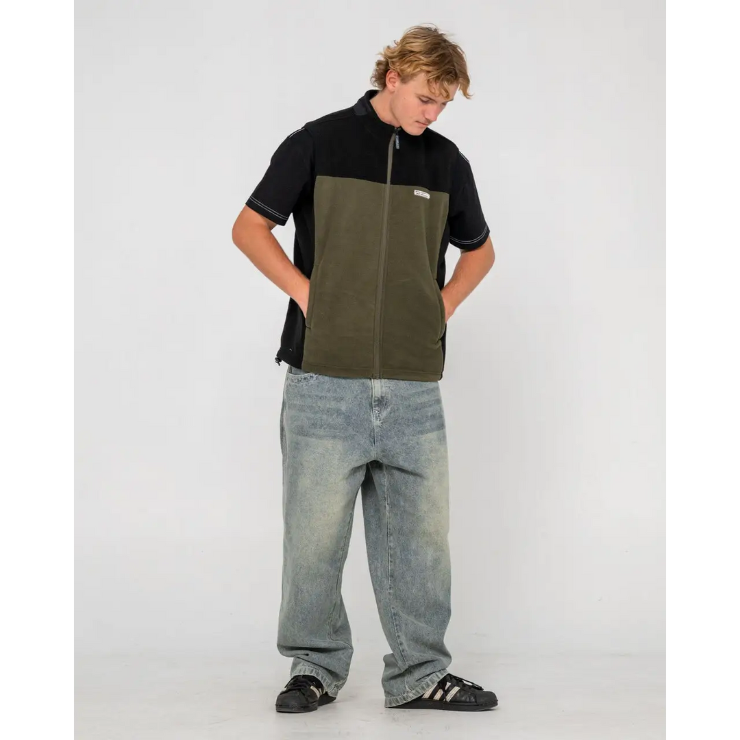 Rusty On The Run Tech Fleece Vest