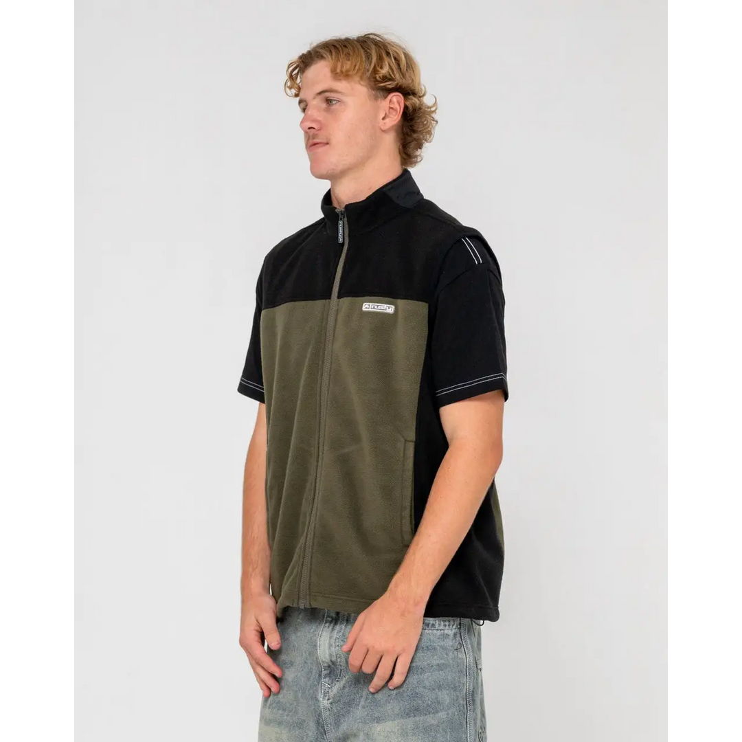 Rusty On The Run Tech Fleece Vest