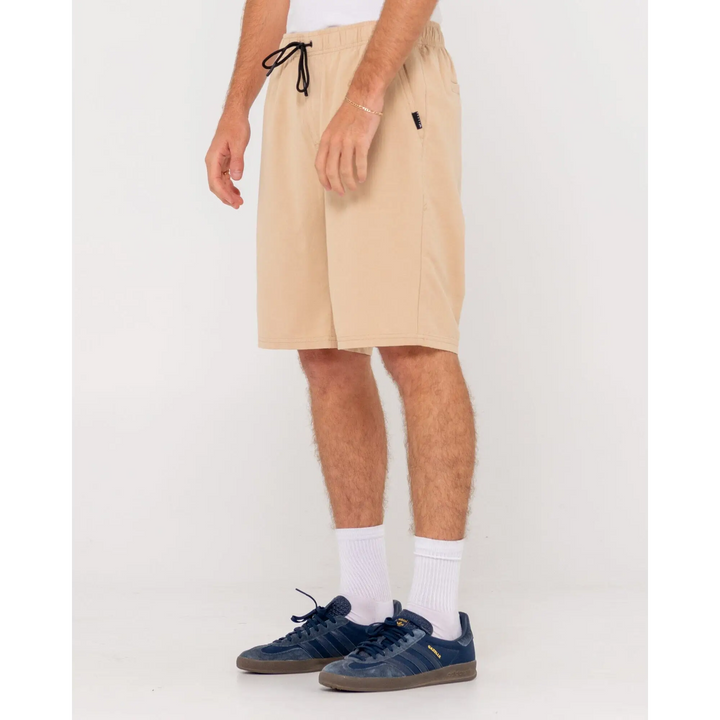 Rusty Overtone Elastic Linen Shorts 