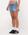 Rusty Pheonix Low Rise Denim Mini Shorts 