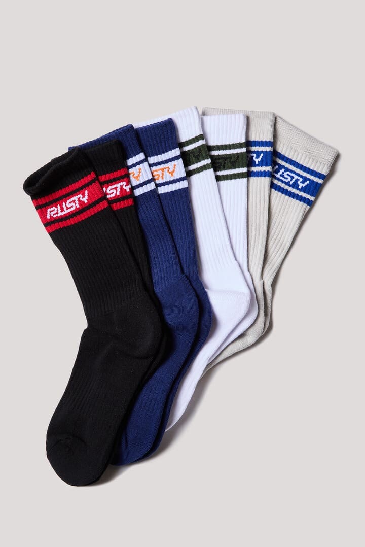 Rusty Pit Crew 4 Pack Socks 