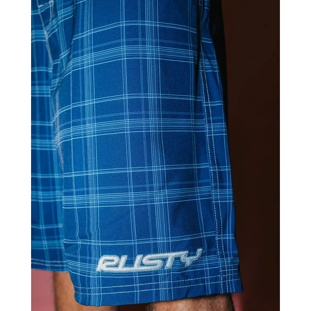 Rusty Plaid Daddy 22" Elastic Waist Boardshorts 