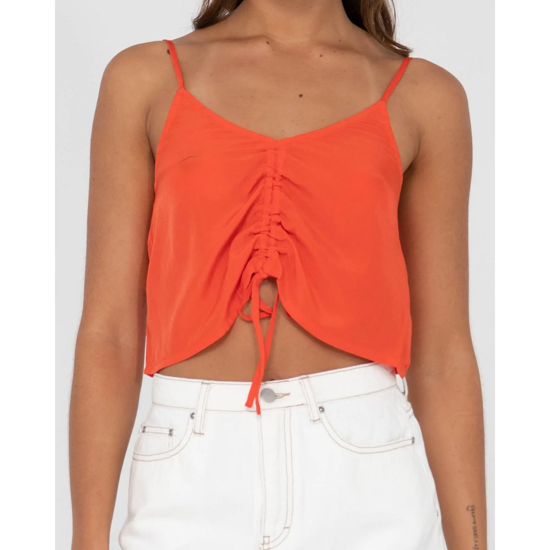 Rusty Porter Ruched Cami Crop Top 