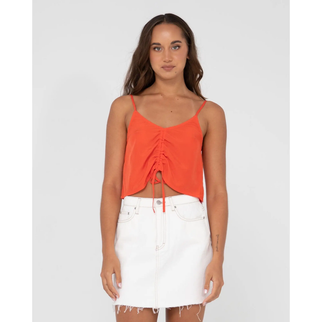 Rusty Porter Ruched Cami Crop Top 