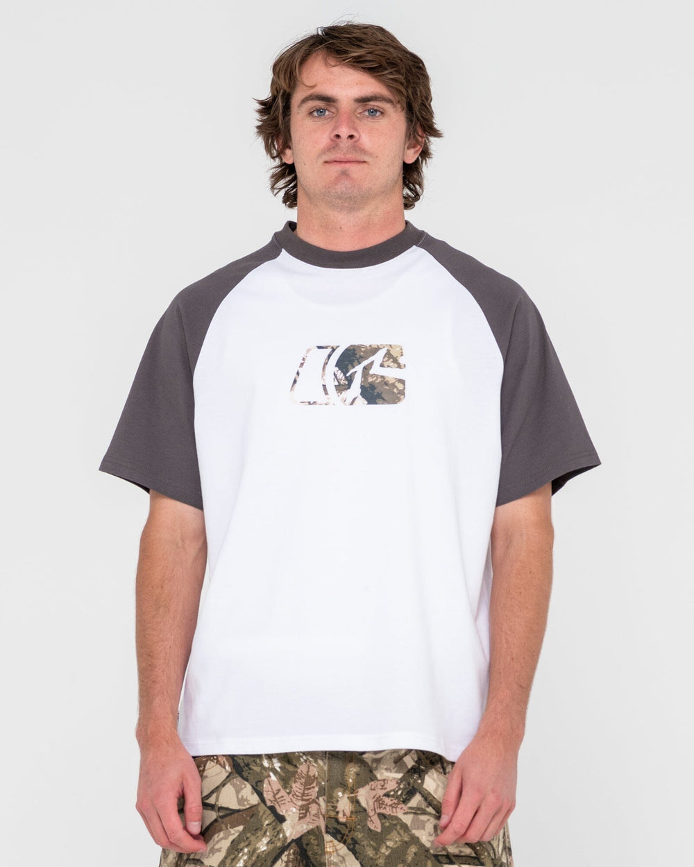 Rusty Rambo Raglan Camo Graphic T-Shirt 