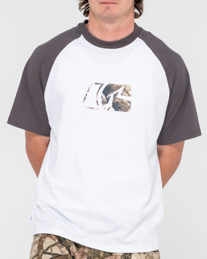 Rusty Rambo Raglan Camo Graphic T-Shirt 