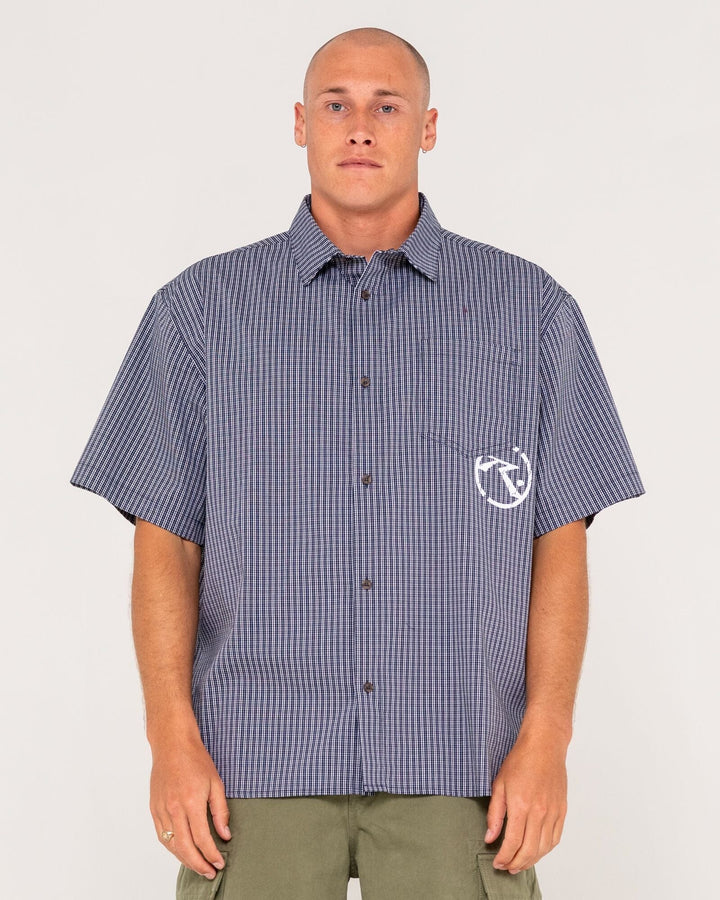 Rusty Resno Recon Button Up Check Shirt 