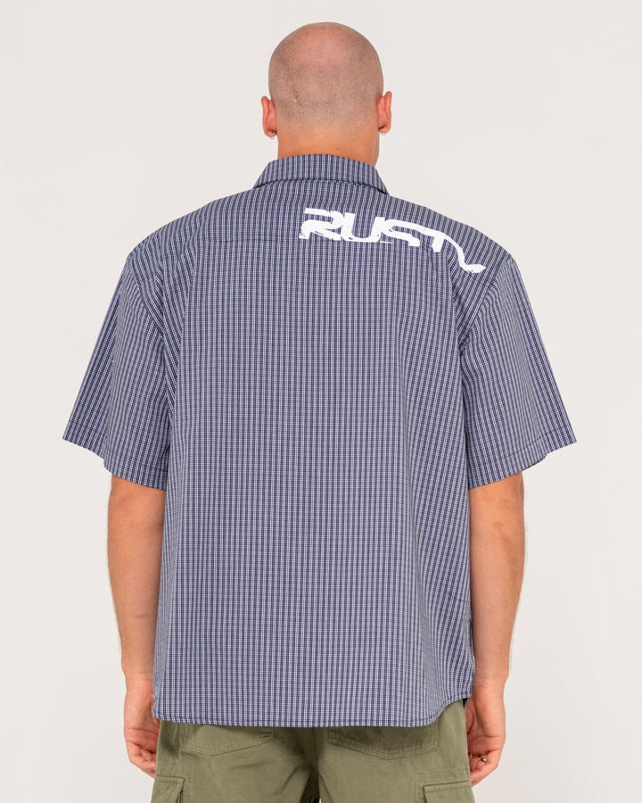 Rusty Resno Recon Button Up Check Shirt 