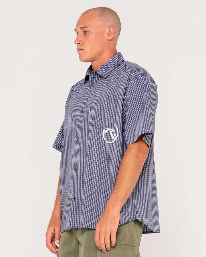 Rusty Resno Recon Button Up Check Shirt 