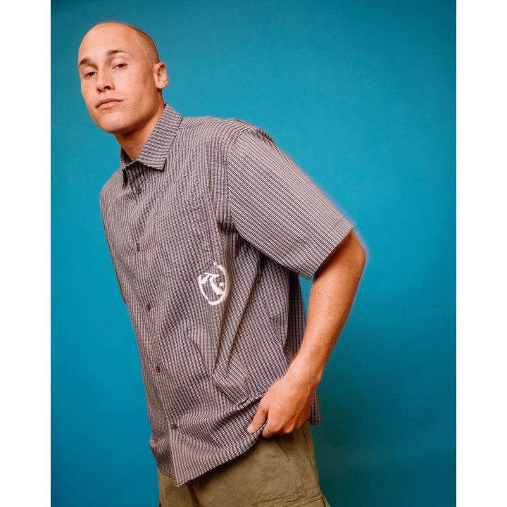 Rusty Resno Recon Button Up Check Shirt 