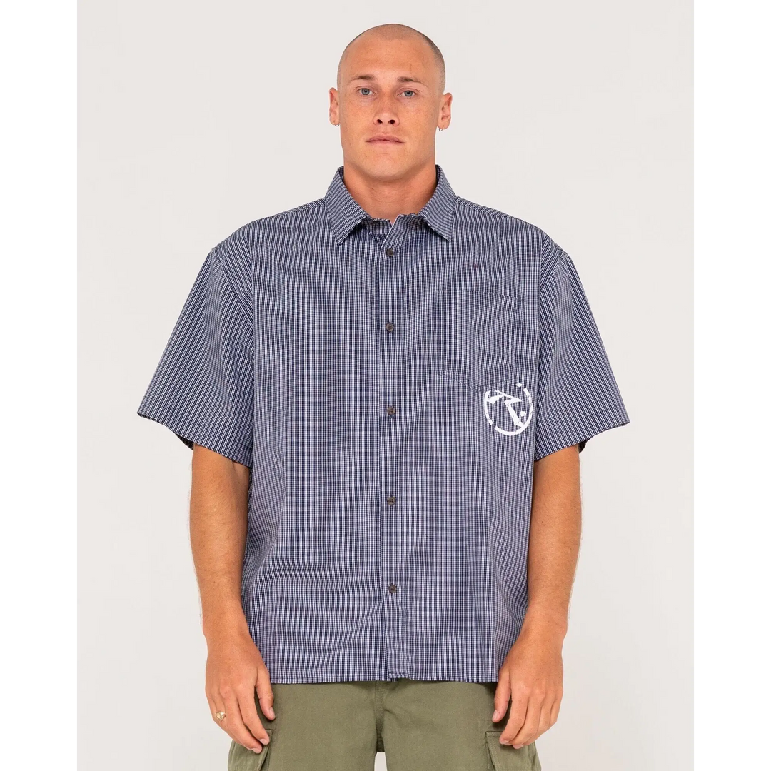 Rusty Resno Recon Button Up Check Shirt 