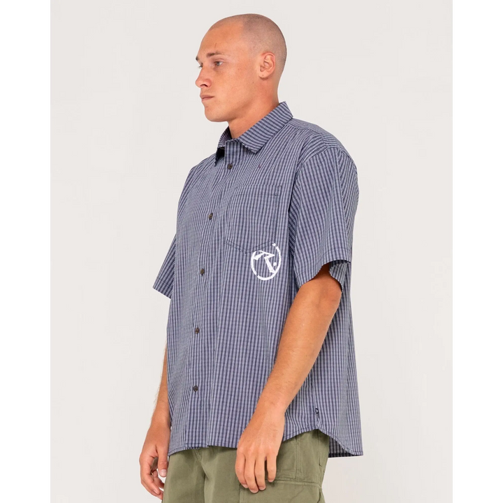 Rusty Resno Recon Button Up Check Shirt 