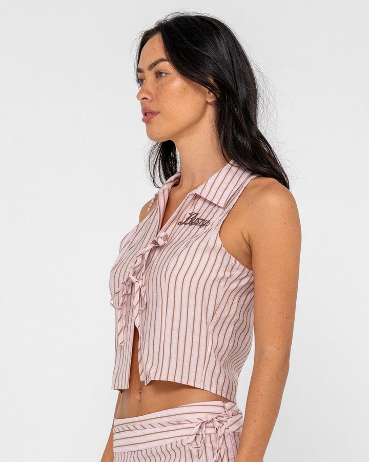 Rusty Rhysand Stripe Tie Top 