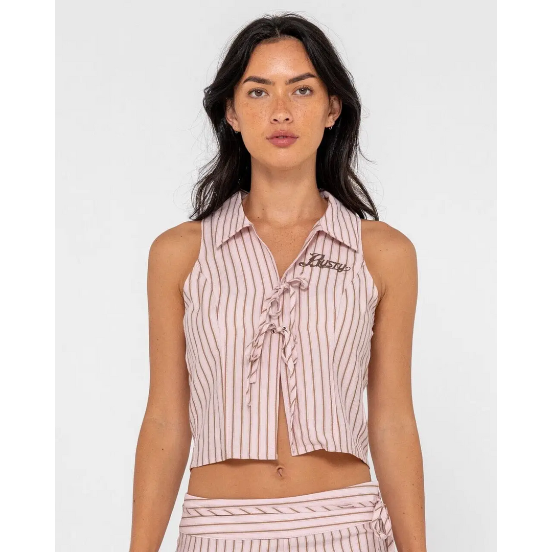 Rusty Rhysand Stripe Tie Top 