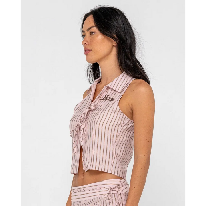 Rusty Rhysand Stripe Tie Top 
