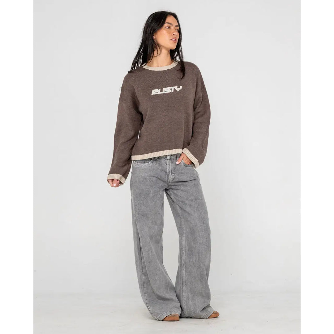 Rusty Rider Relaxed Crew Knit