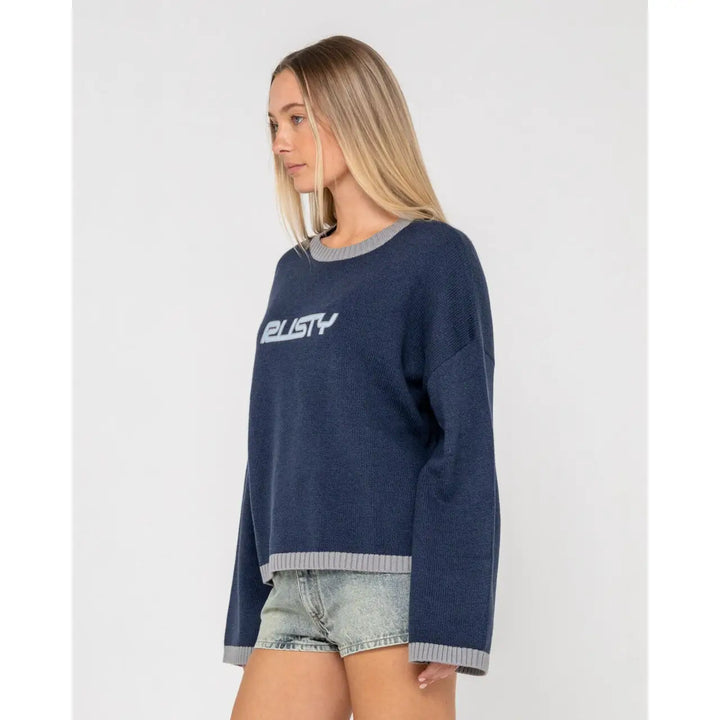 Rusty Rider Relaxed Crew Knit