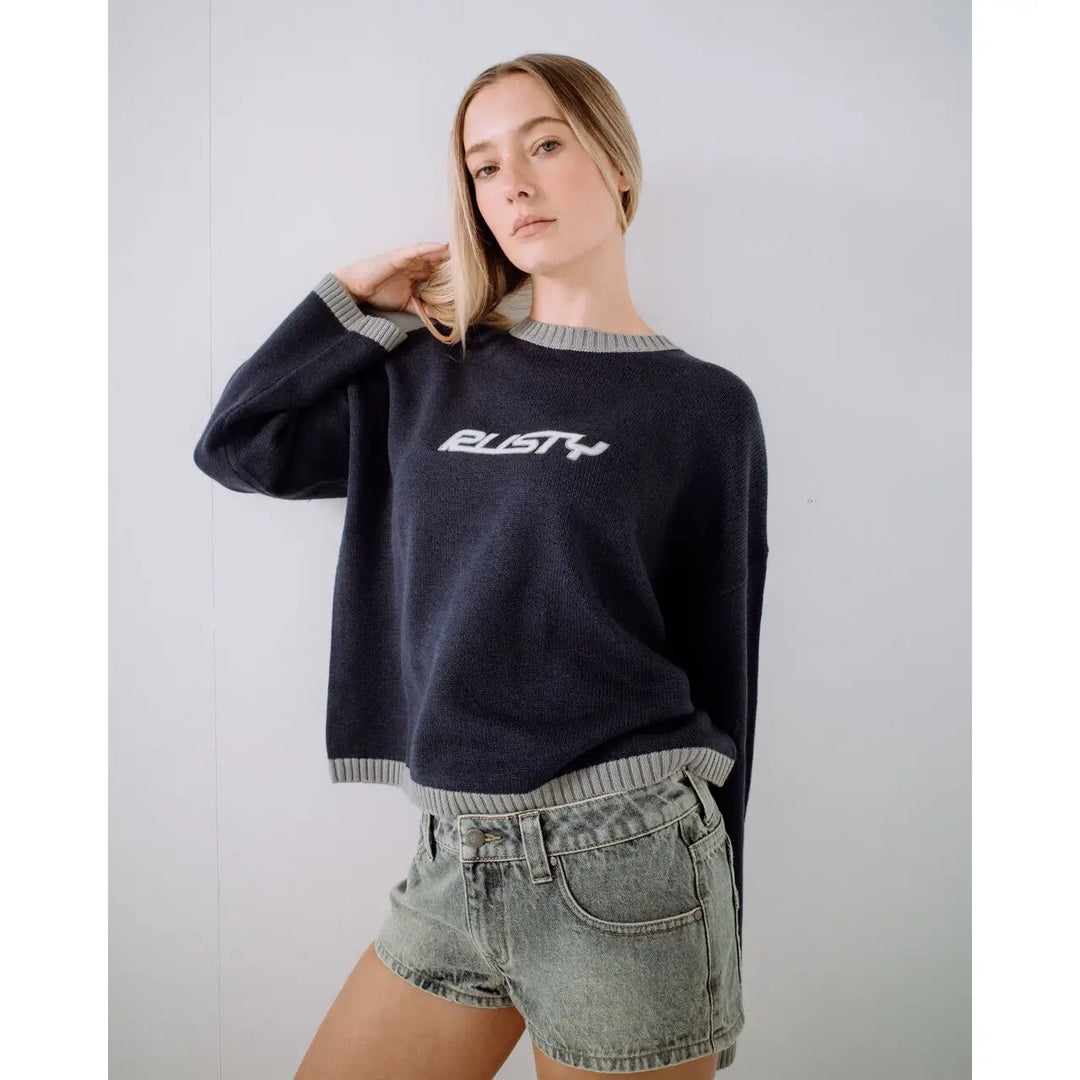 Rusty Rider Relaxed Crew Knit