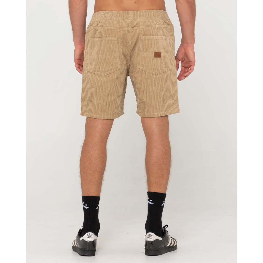 Rusty Rifts Elastic Hi Lo Shorts 