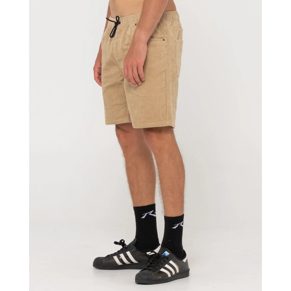 Rusty Rifts Elastic Hi Lo Shorts 