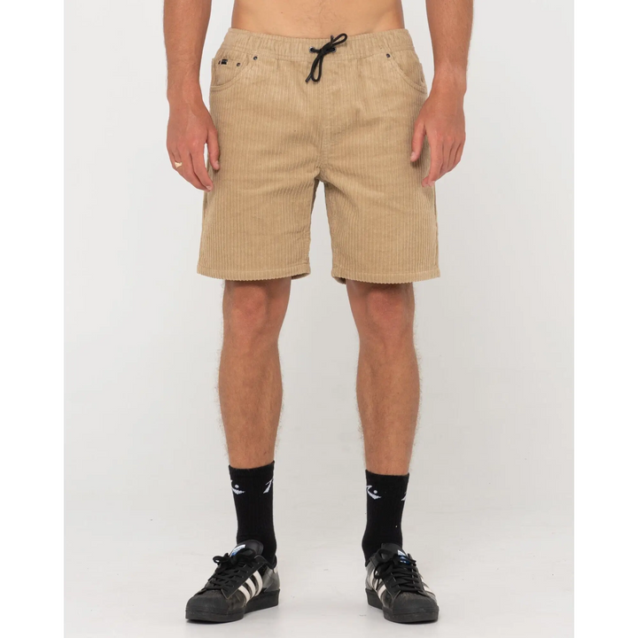 Rusty Rifts Elastic Hi Lo Shorts 