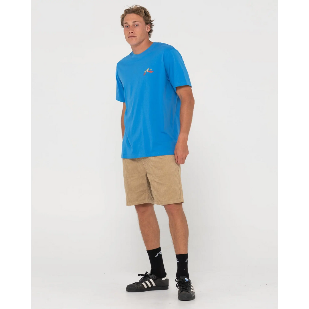 Rusty Rifts Elastic Hi Lo Shorts 