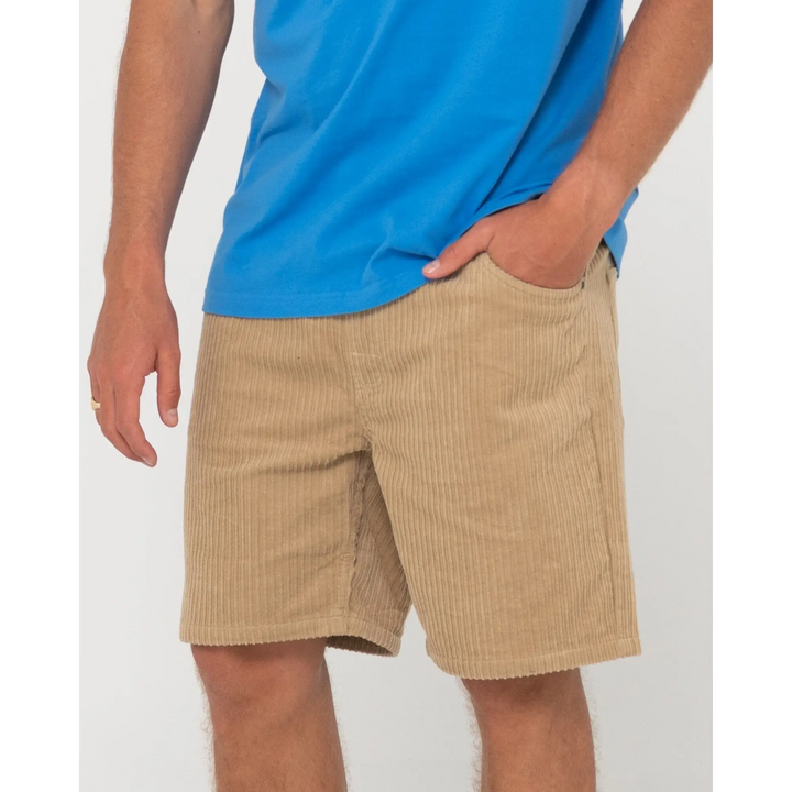 Rusty Rifts Elastic Hi Lo Shorts 