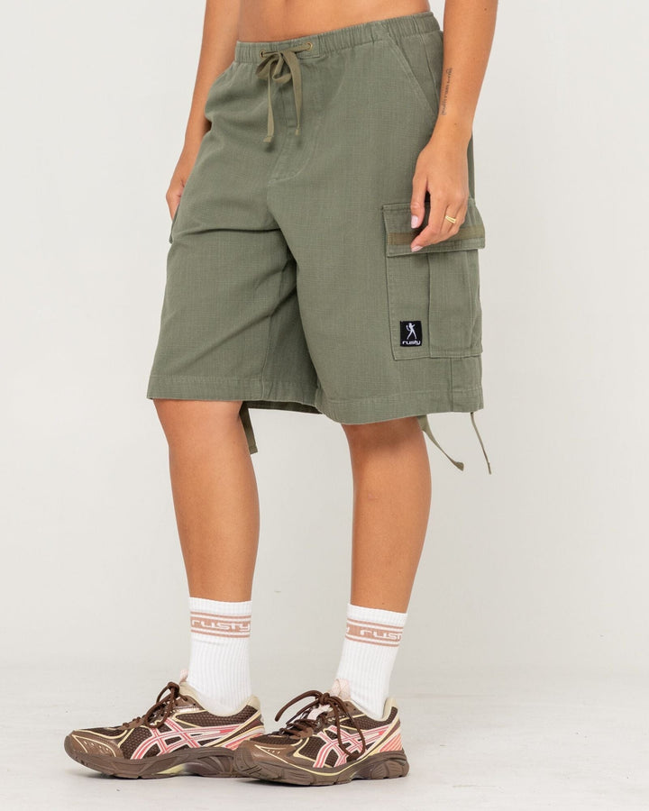 Rusty River Low Rise Baggy Cargo Shorts 