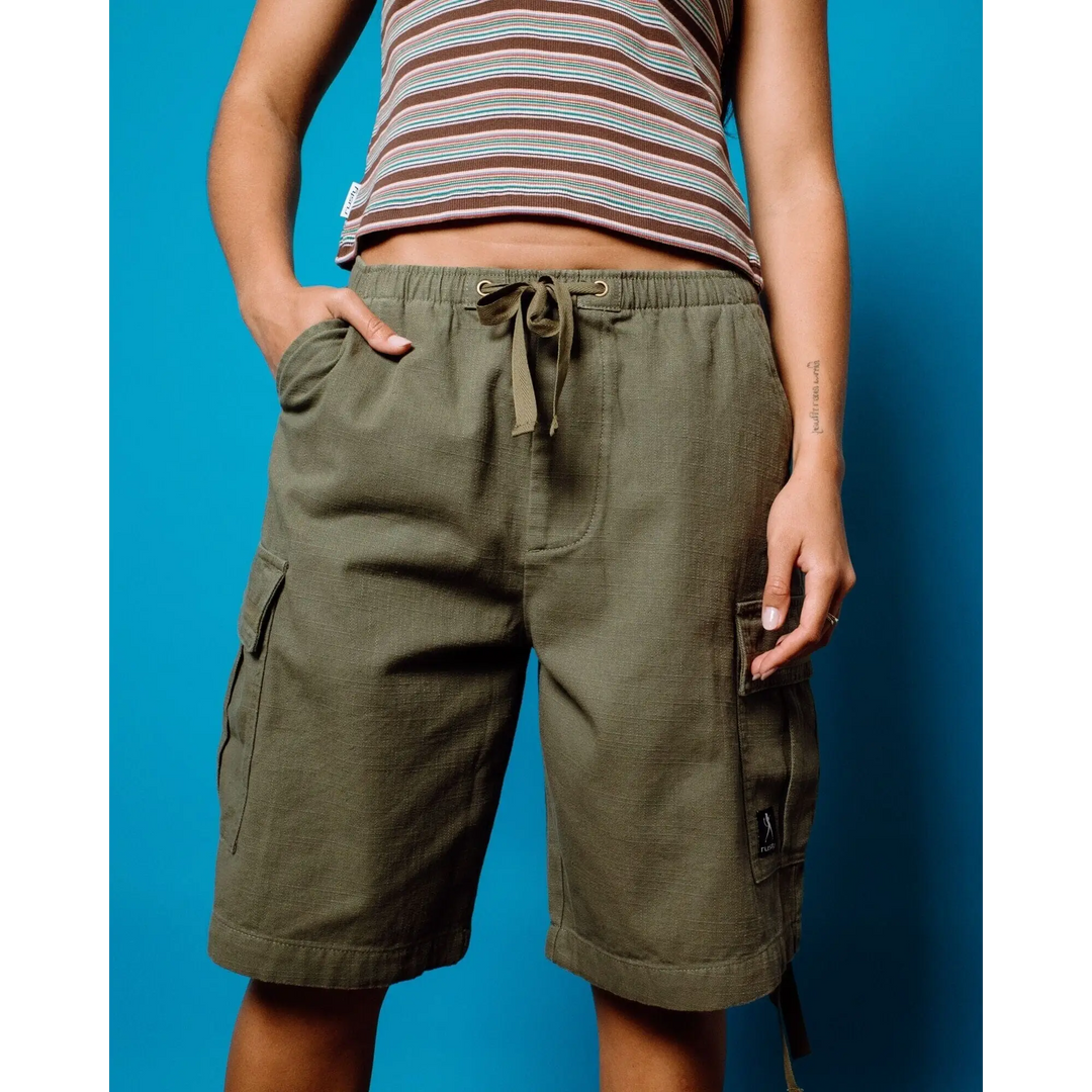 Rusty River Low Rise Baggy Cargo Shorts 