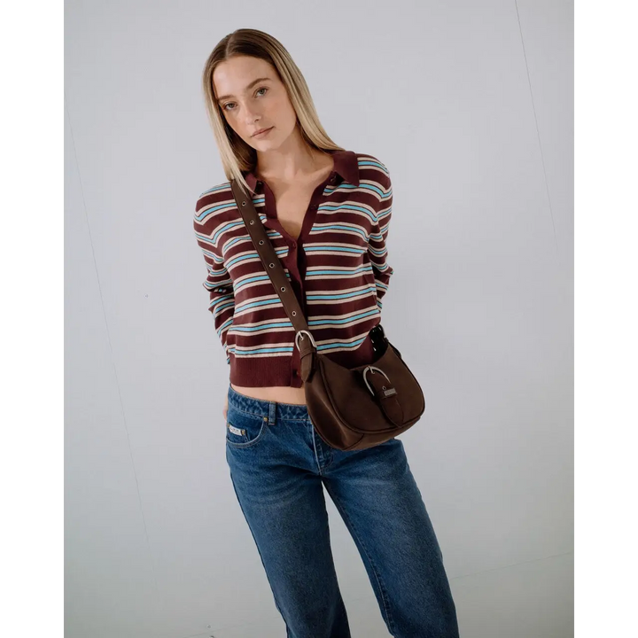 Rusty Rodeo Suede Handbag - Pinecone - ABAG