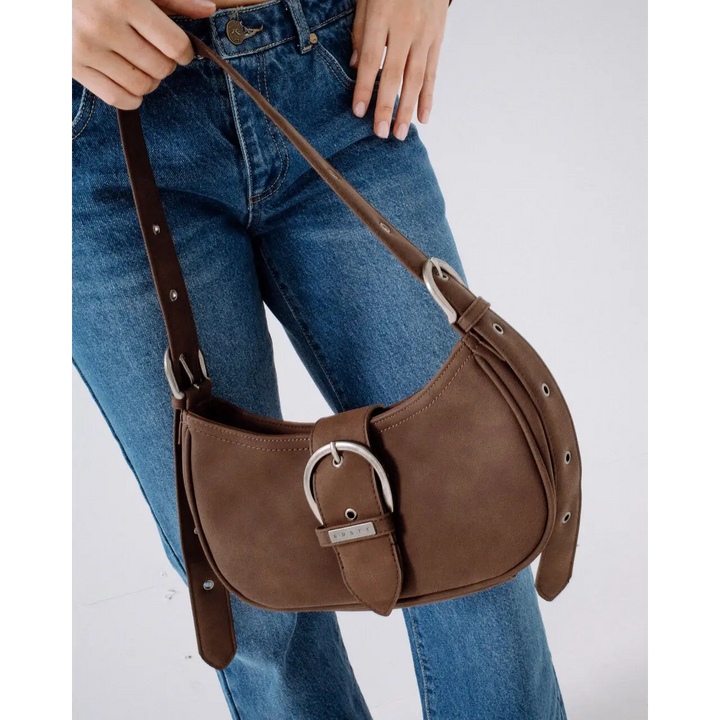 Rusty Rodeo Suede Handbag - Pinecone - ABAG