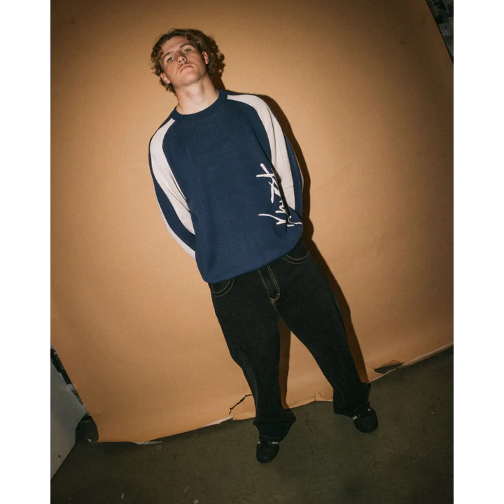 Rusty Roll Safe Boxy Knitted Crew