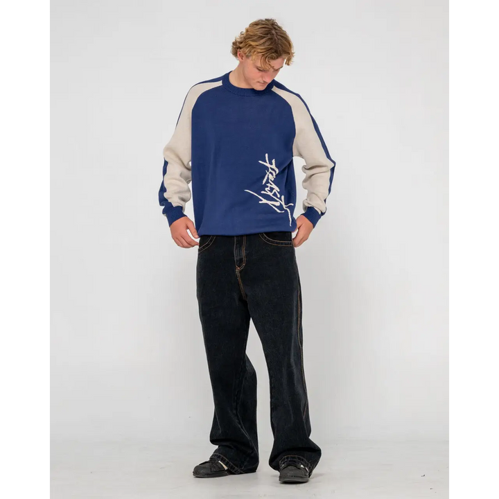 Rusty Roll Safe Boxy Knitted Crew