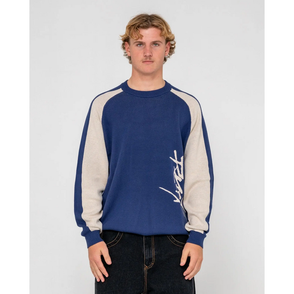 Rusty Roll Safe Boxy Knitted Crew