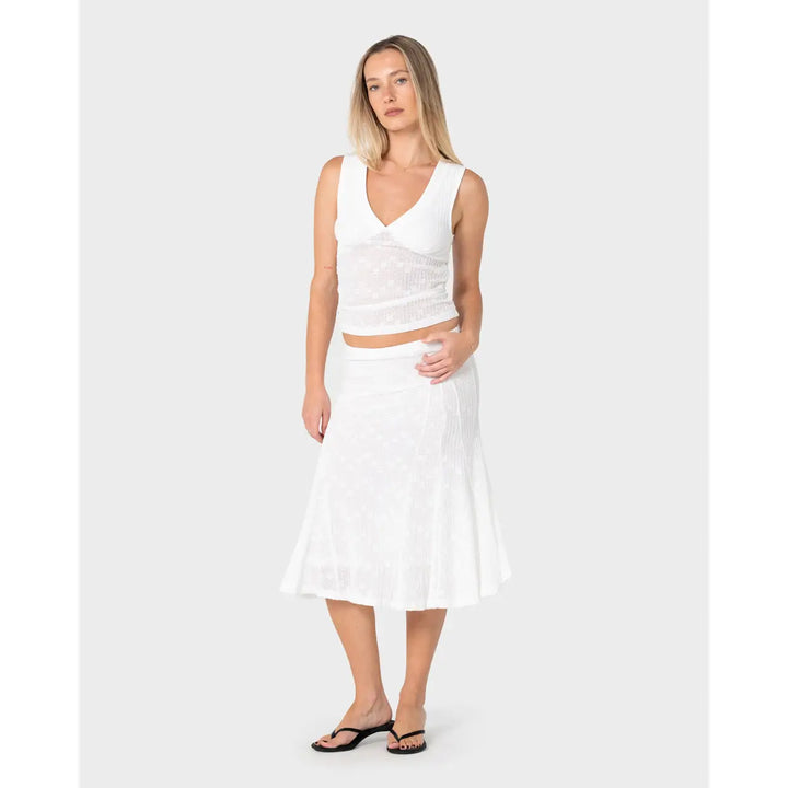 Rusty Roma Low Rise Midi Skirt