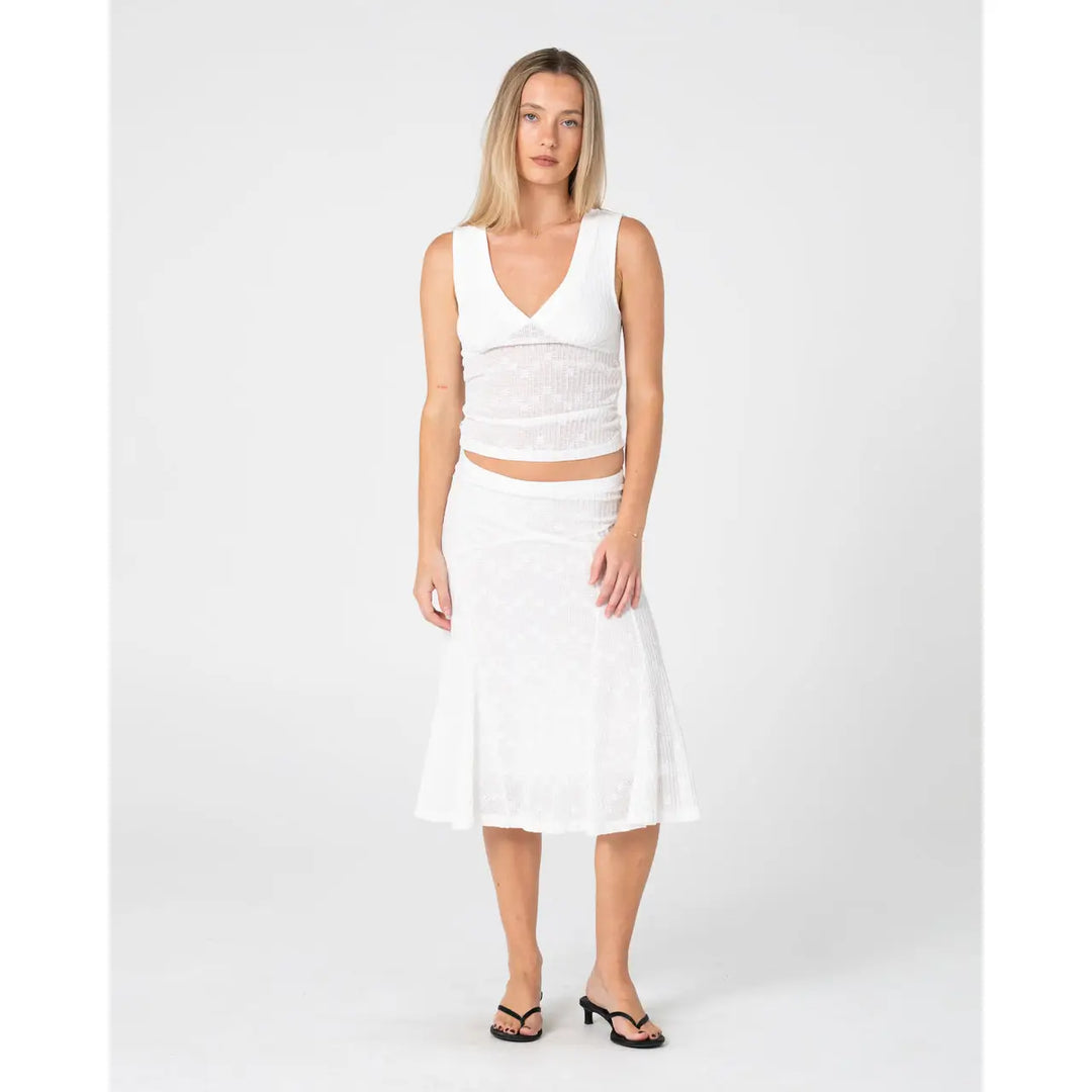 Rusty Roma Low Rise Midi Skirt