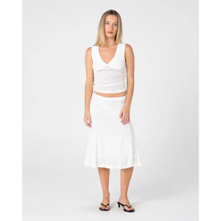 Rusty Roma Low Rise Midi Skirt