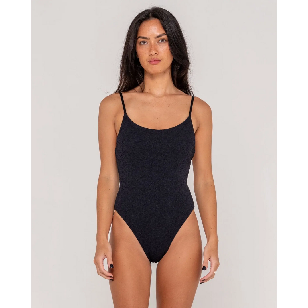 Rusty Sandalwood Low Back One Piece Swimsuit 