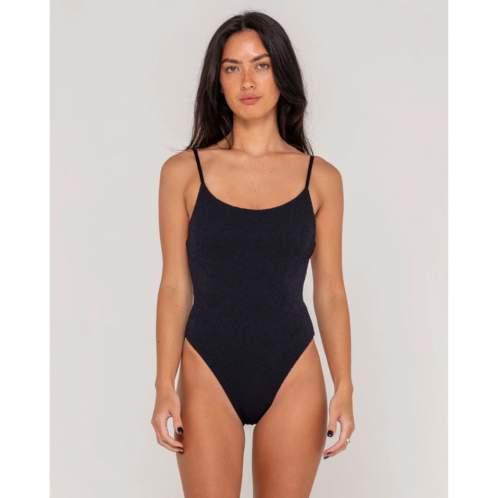 Rusty Sandalwood Low Back One Piece Swimsuit 