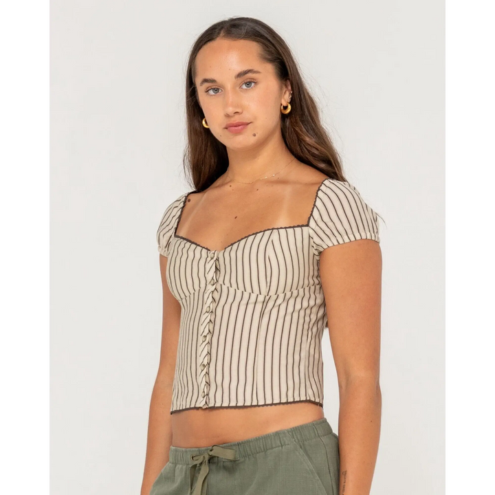 Rusty Sandy Button Up Top 
