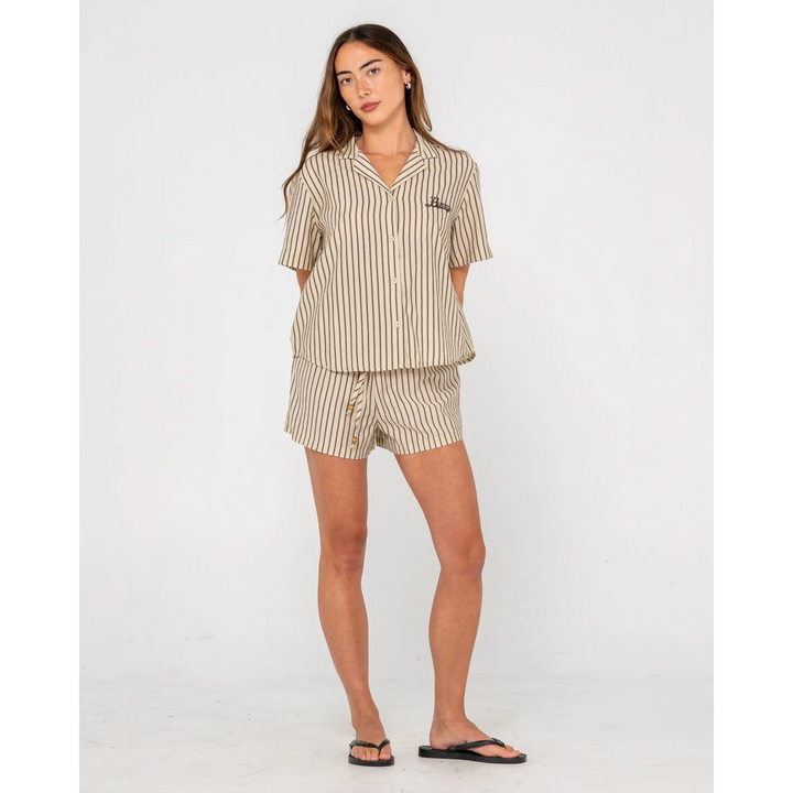 Rusty Sandy Stripe Boxy Shirt 