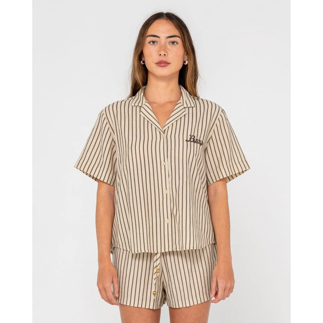 Rusty Sandy Stripe Boxy Shirt 