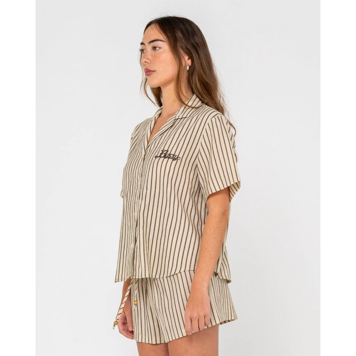 Rusty Sandy Stripe Boxy Shirt 