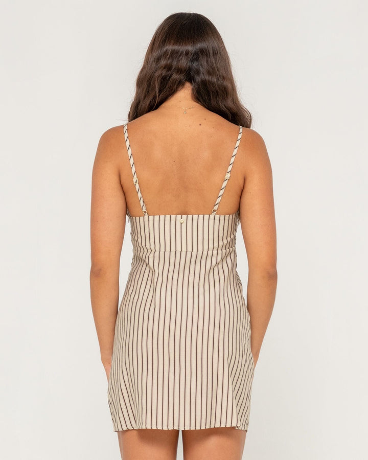 Rusty Sandy Stripe Mini Dress 