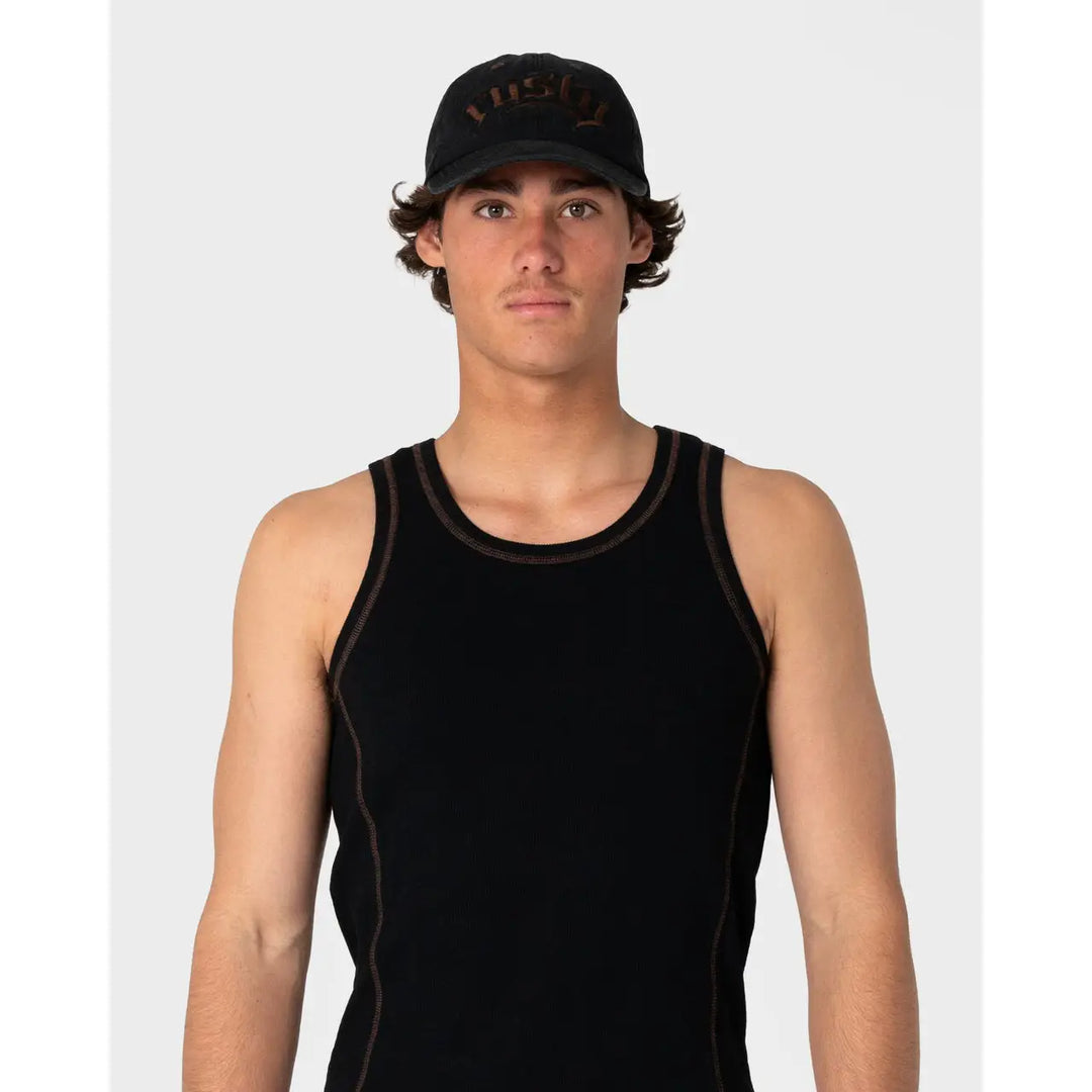Rusty Scream 6 Panel Cap - Black