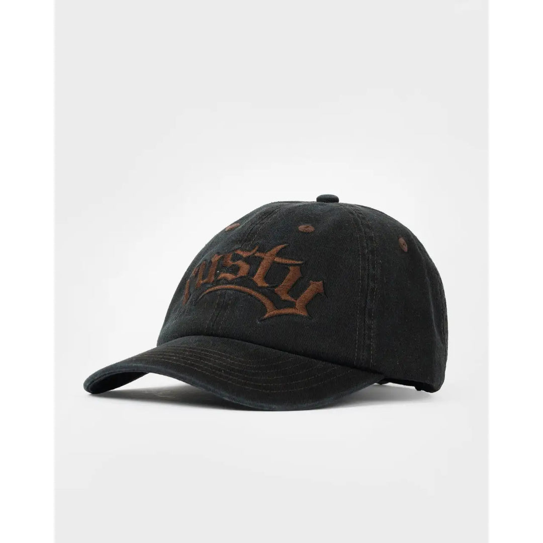Rusty Scream 6 Panel Cap - Black