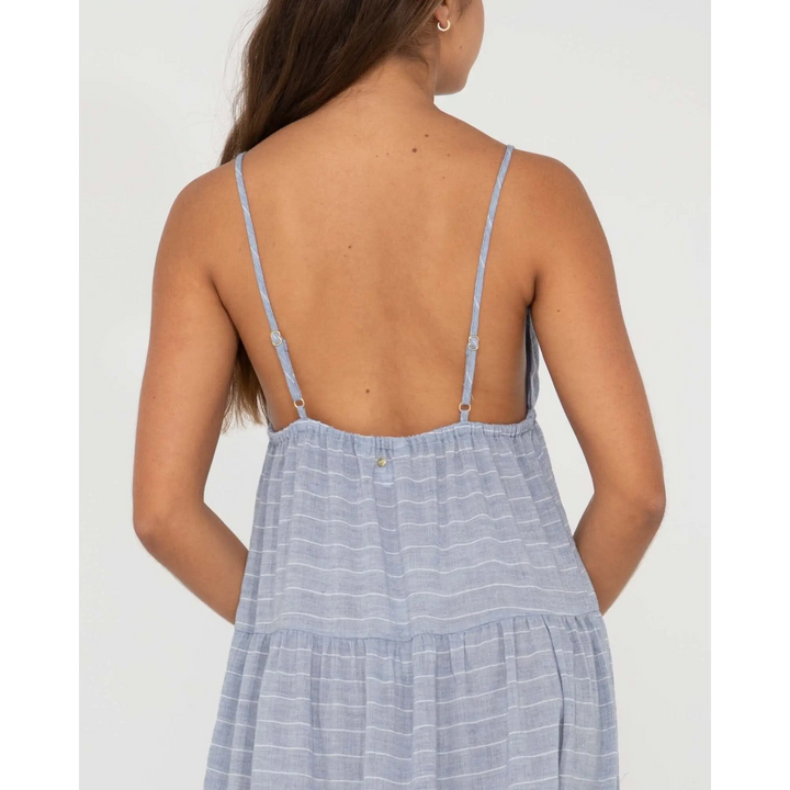 Rusty Siena Striped Tiered Maxi Dress 